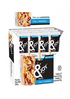 BARRA &JOY  COCO E AMENDOAS. 30G