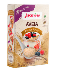 AVEIA FLOCOS FINOS SEM GLUTEN JASM. 200G