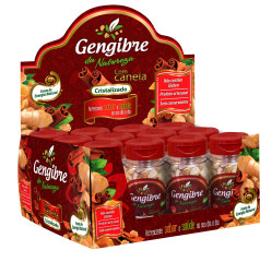 GENGIBRE CRISTALIZADO C/ CANELA 30G