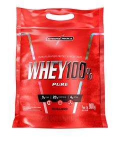 IM WHEY 100% PURE MORANGO POUCH 900G