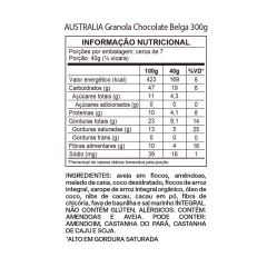 GRANOLA AUSTRALIAN BELGIAN CHOC 300G
