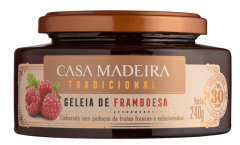 GELEIA TRADICIONAL FRAMBOESA 240G