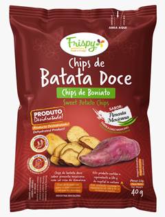 FRISPY CHIPS BATATA DOCE PIMENTA MEX 40G