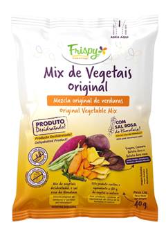 FRISPY CHIPS VEGETAIS DESIDRATADOS 40G