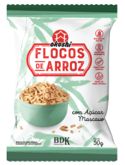 FLOCOS DE ARROZ INT - ACUCAR MASCAVO 50G
