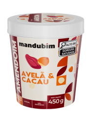 PASTA DE AMENDOIM AVELA E CACAU 450G