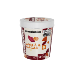 PASTA DE AMENDOIM AVELA E CACAU 450G