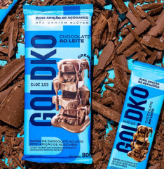 BARRA DE CHOCOLATE AO LEITE 80G