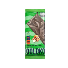 BARRA DE CHOCOLATE 70% CACAU + AVELÃ 20G