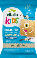 BOLINHO VITALIN KIDS BAUNILHA 30G