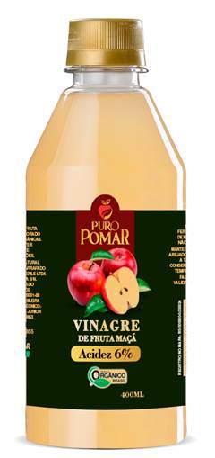 VINAGRE FRUTA MAÇÃ ORG. 6% 400ML