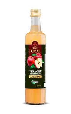 VINAGRE FRUTA MAÇÃ ORG. 6% 500ML