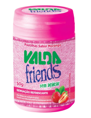 VALDA PASTILHAS FRIENDS MORANGO 50G
