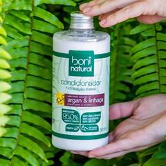 COND. BONI NATURAL ARGAN E LINHACA 500ML