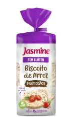 BISCOITO ARROZ S/ GLUTEN MULTIGRAOS 90G