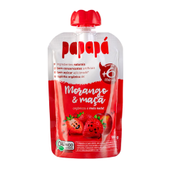 PAPINHA ORG. MORANGO E MACA 100G