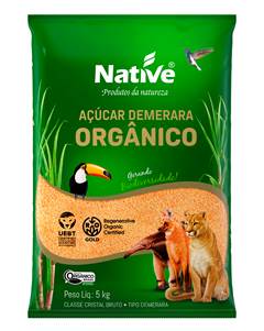 ACUCAR  CRISTAL DEMERARA ORG. 5KG
