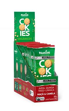 COOKIES AVEIA MAÇÃ CAN. ORG NATIVE 40G