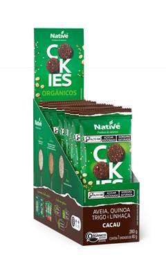 COOKIES AVEIA E CACAU ORG NATIVE 40G