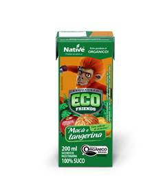 SUCO MISTO MAÇÃ E TANGERINA ORG 200ML